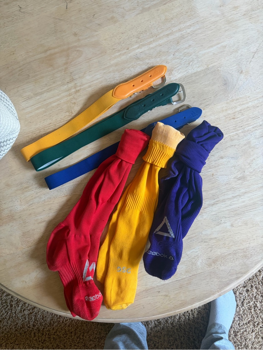 Softball/ baseball socks + belts